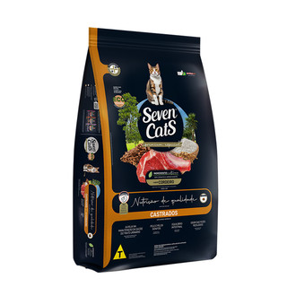 Ração Seven Cats Adultos Castrados Sabor Cordeiro 10,1 kg