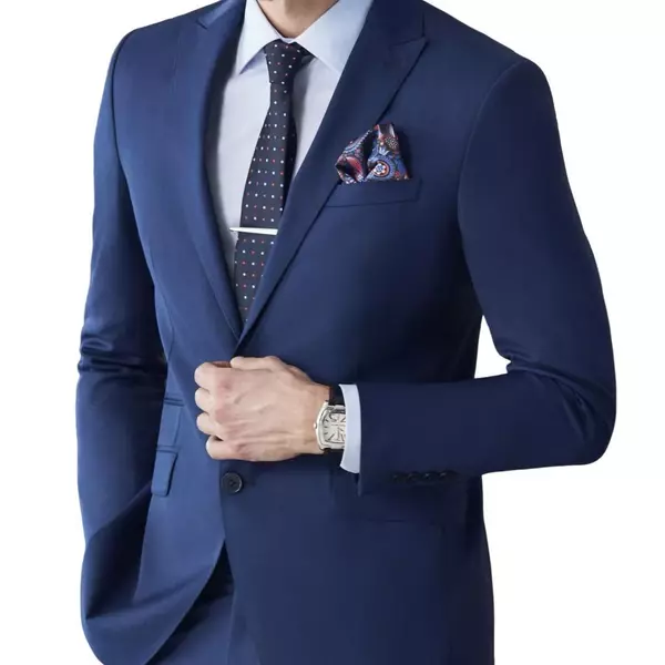 Terno Azul Marinho Oxford Masculino Slim Executivo De Luxo (blazer + Calça)+DiretoDaFabrica+Padrinho+Casamento+Formatura