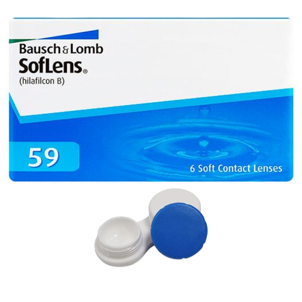 Lentes de Contato Bausch + Lomb SoFlens 59 - Miopia e Hipermetropia - Descarte Mensal
