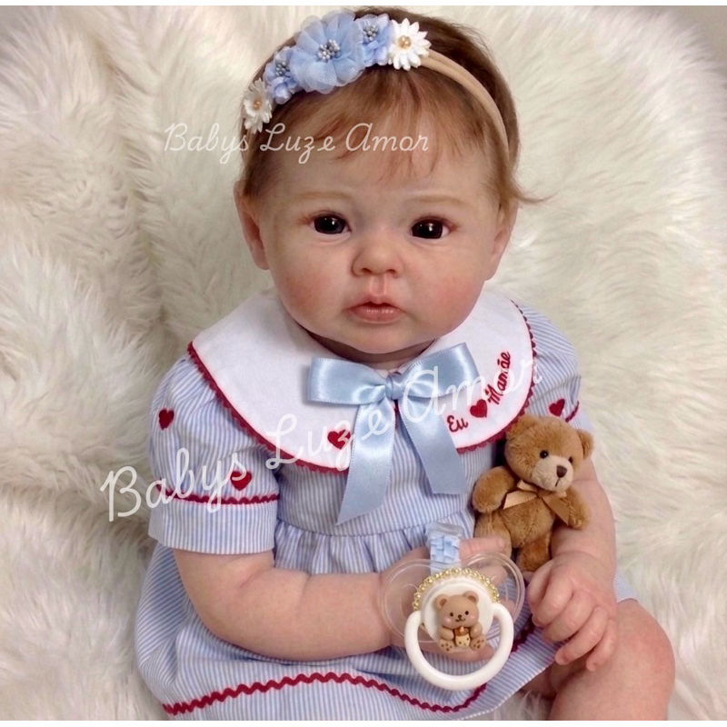 Boneca Bebê Reborn Mia Chora de Verdade - Promoção!