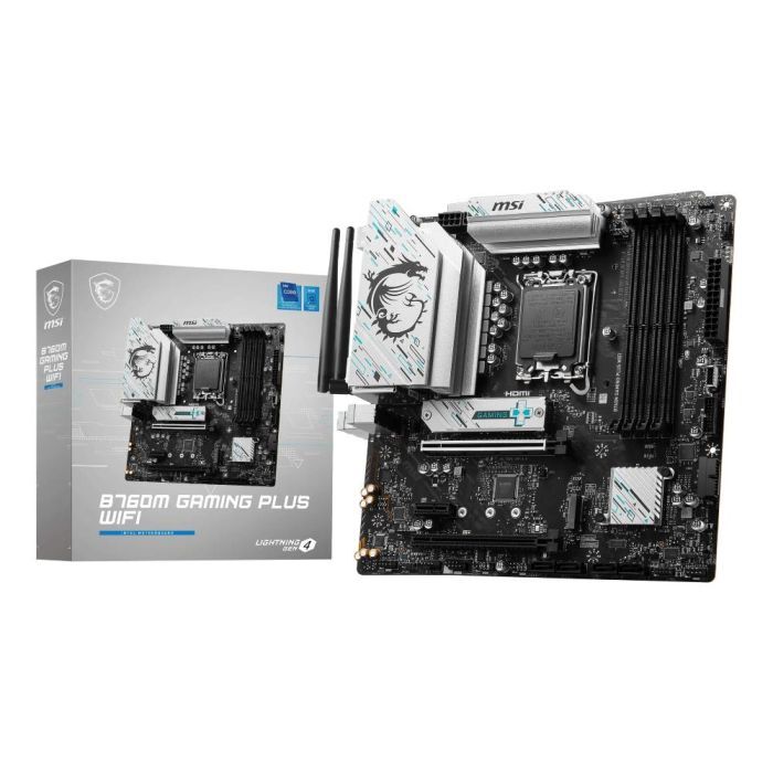 Placa Mãe MSI B760M GAMING PLUS WIFI LGA 1700 4xDDR5 Chipset Intel B760 mATX
