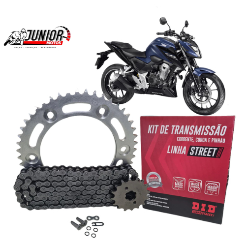 KIT RELAÇÃO DID HONDA CB 300F TWISTER 2023 COM RETENTOR