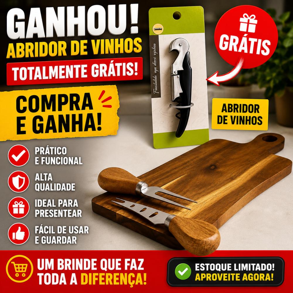 Tábua de Queijos frios carnes em Madeira com Faca e Garfo, Petiscos e Aperitivos Kit para Servir