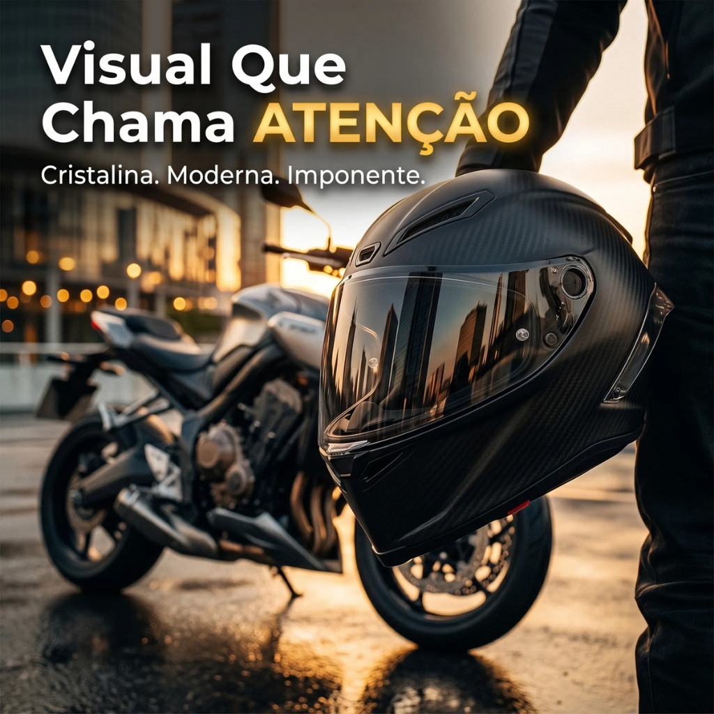 Viseira 2mm Cristal/Fumê Capacete Fw3 X Open Agv Blade Aberto 2mm ENVIO IMEDIATO — imagem 2 de 2