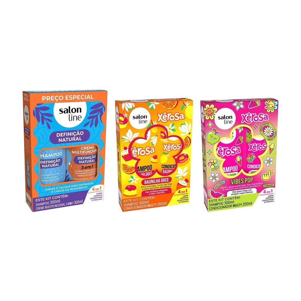 Combo Kit Shampoo + Condicionador Xêrosa e Definição Natural