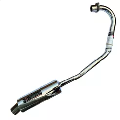 Escapamento Cg 125 Ks 00/08 Mini Turbo Cromado Fortuna