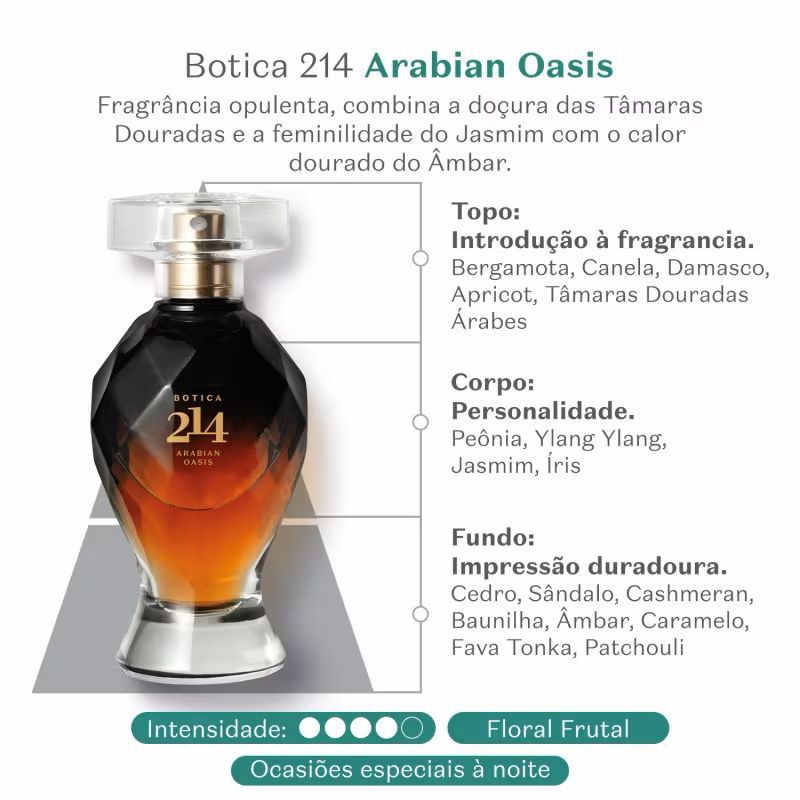 Botica 214 Arabian Oasis - Deixe-se Envolver Pelo Luxo Próprio da Perfumaria Árabe