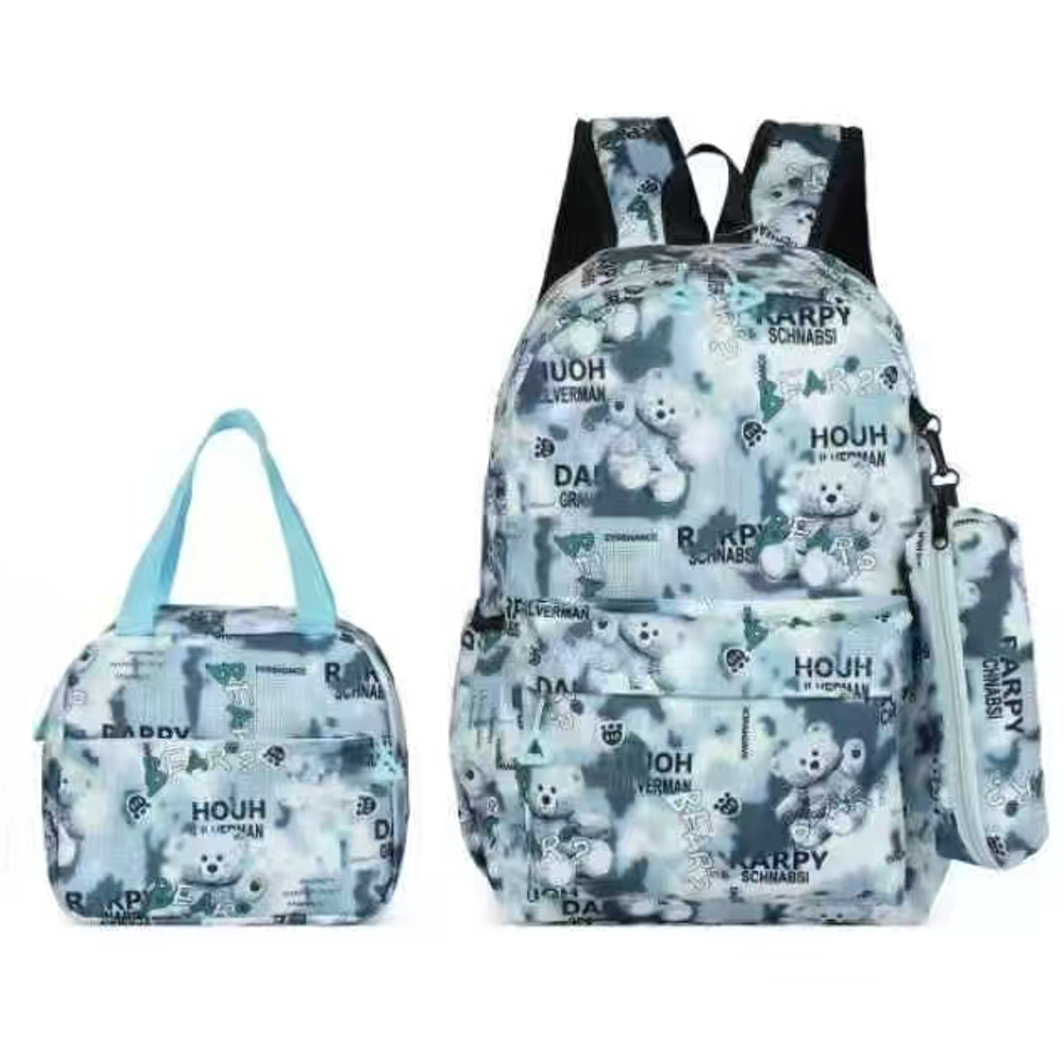 kit de mochila grande feminina com uma pequena bolsa térmica/Primeira opção para ir à escola ou viajar./65007