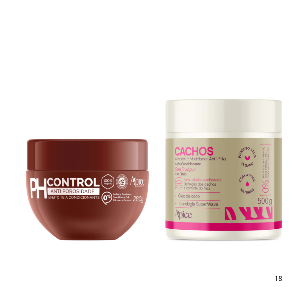 Kit Apice Mascara Ph Control 280g + Ativador De Cachos Apse 500g Apse