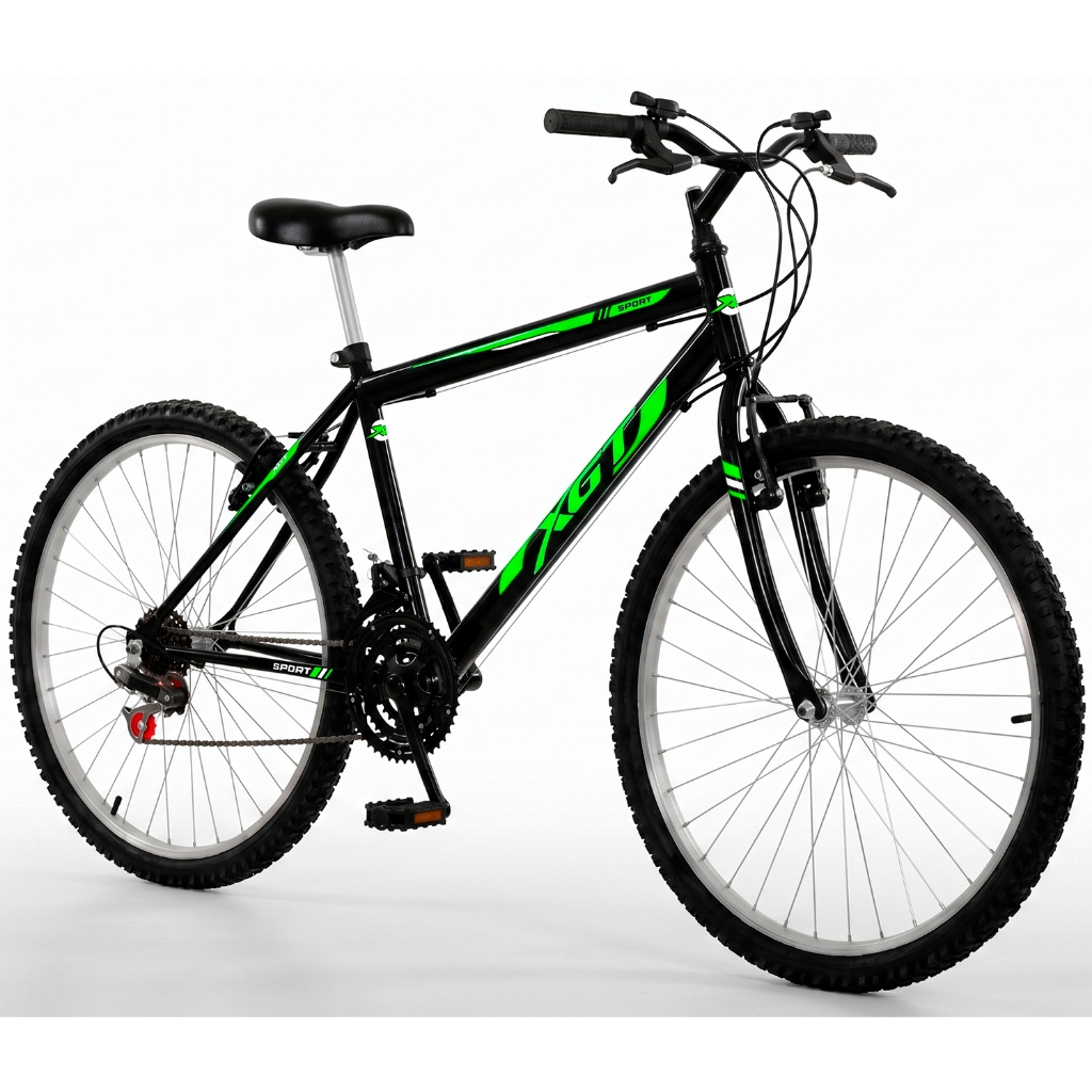 Bicicleta Aro 26 XGT Sport Infantil Adulto 18 Marchas Freio V-Brake