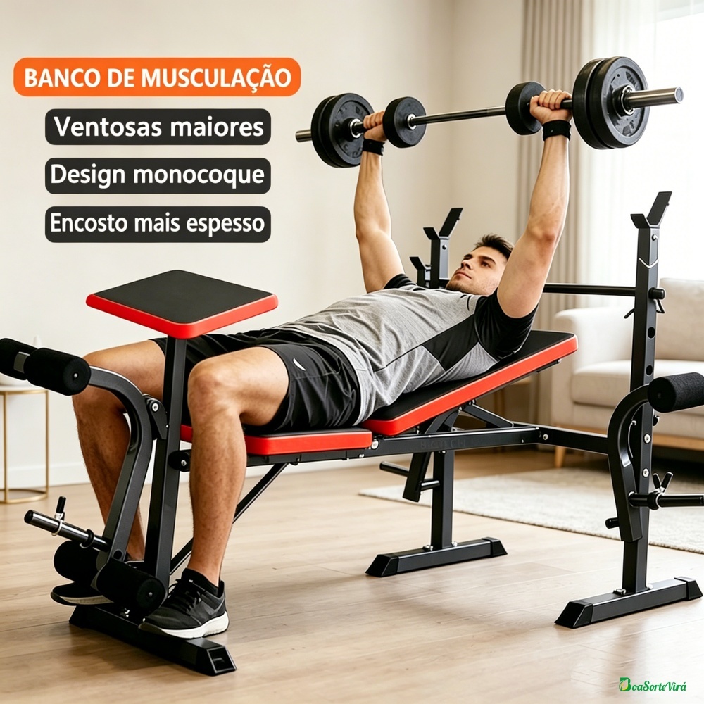 Banco De Supino Estação Musculação Completa Academia Equipamentos Ginástica Residência E Treino Para Academia