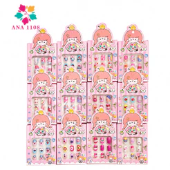 ANA1108 Unhas Postiça Infantil com Diversos Modelos Sortidos para Crianças