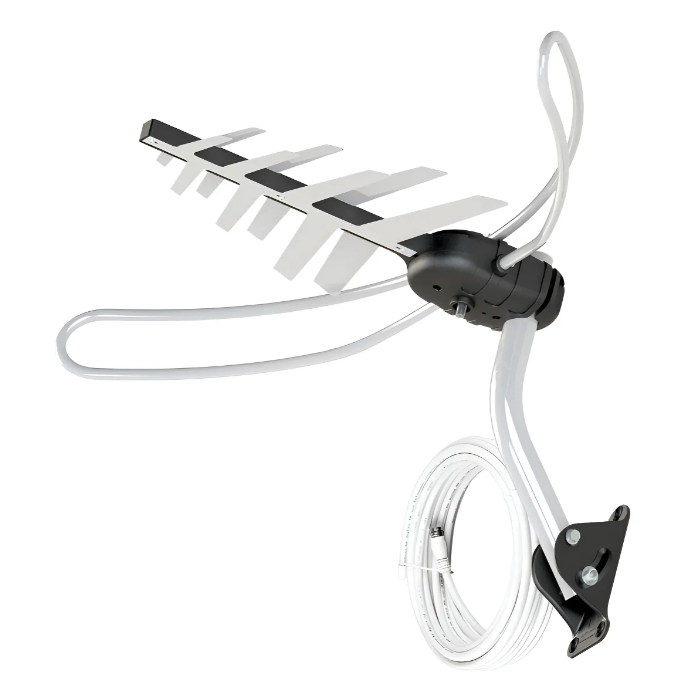 Antena Externa Digital Aquário DTV-3000 4K Uhf/vhf/fm com Suporte e Cabo 15m