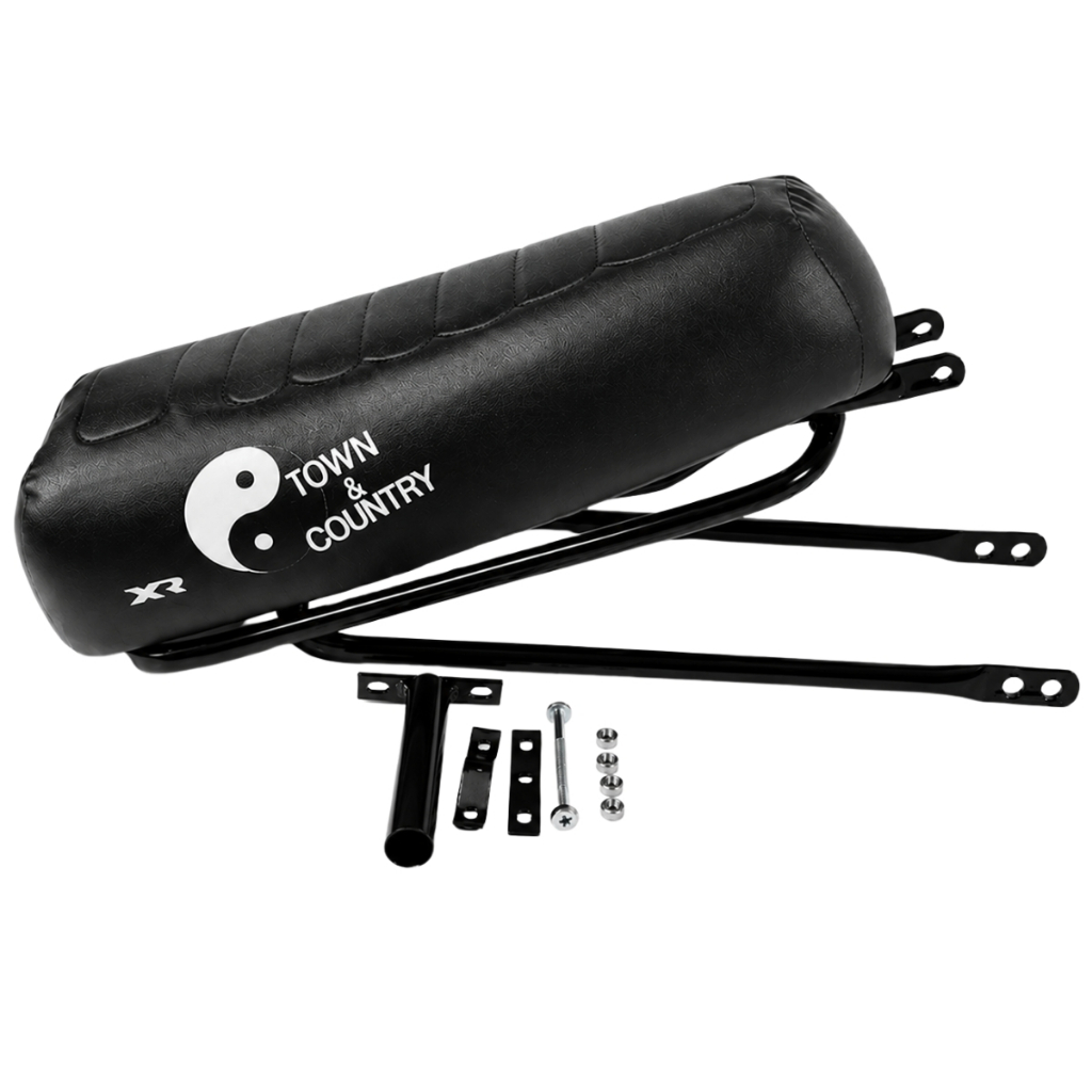 Banco XR Com Bagageiro Town Country Preto Rabeta Para Bicicleta e Mobilete
