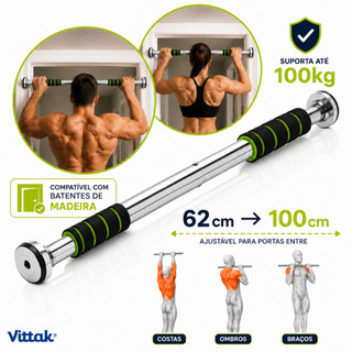 Vittak Barra Fixa Porta Exercicios Treino Apoio Flexão Regulável Musculação Calistenia Fi…