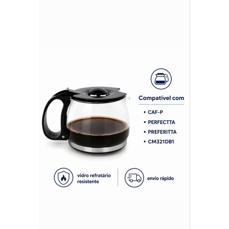 Copo Jarra Cafeteira Arno Perfecta preta