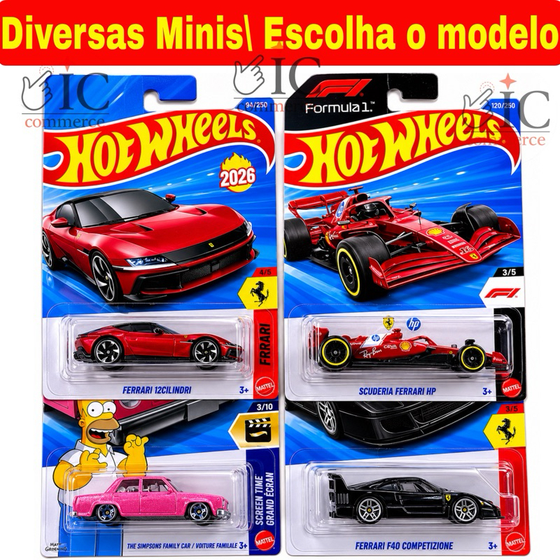 Hot Wheels Lote Raro 2026 Carrinhos Diversos Original
