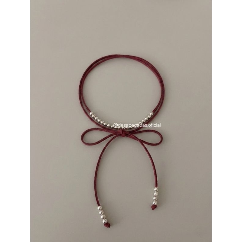 colar Chocker courinho camurça country ana c boiadeira lançamento colar camurça com bolinhas rodeio moda casual