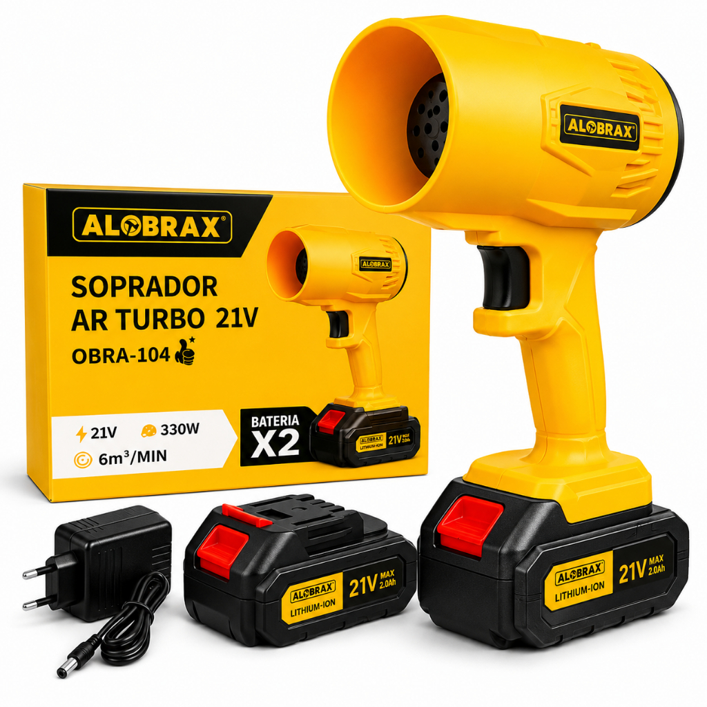 Soprador de ar Soprador de folhas Portátil Recarregável Turbo 2 Baterias Limpeza Pesada Carro Limpeza Pesada Jardim