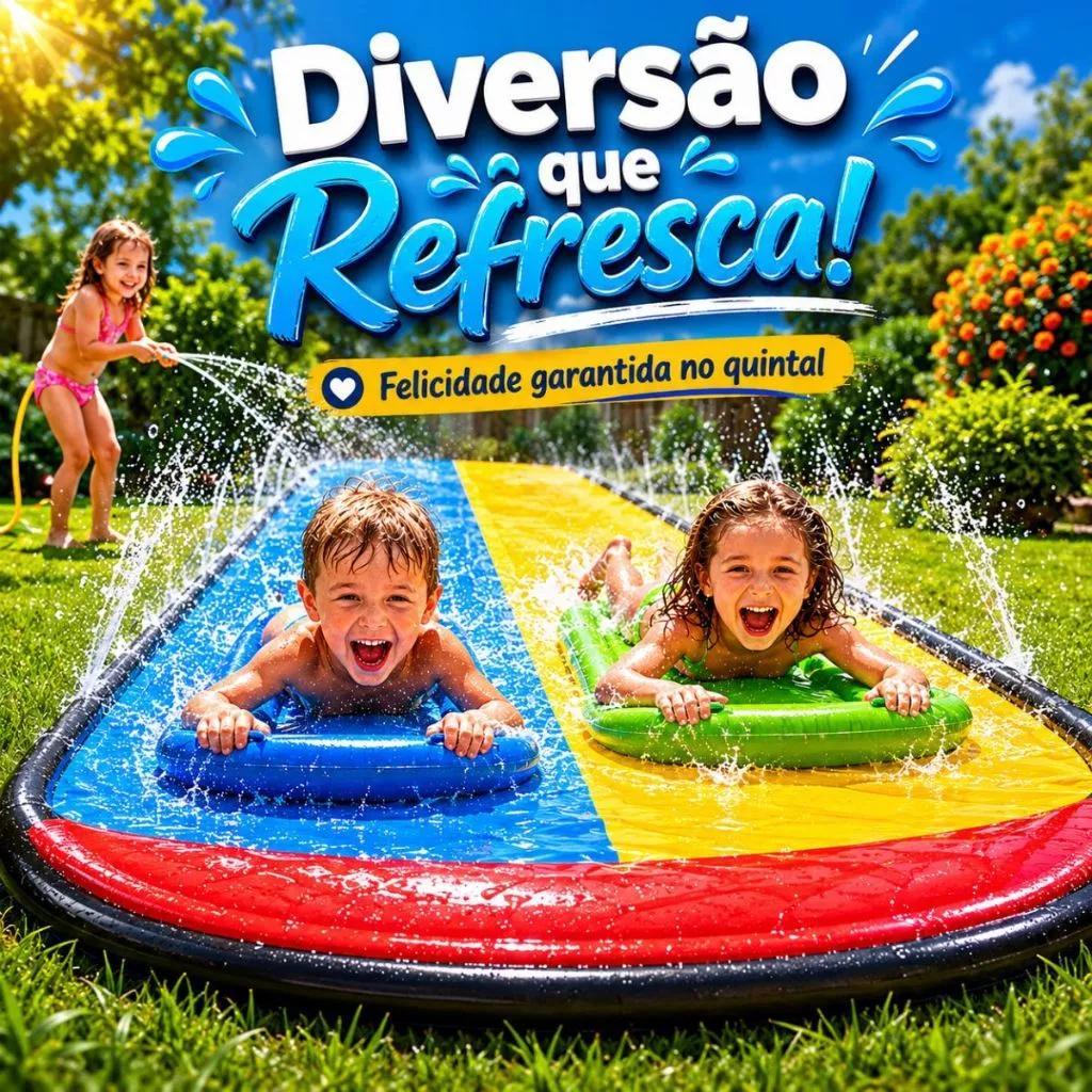 Escorrega Inflável Gigante 480x140cm Com Jato Toboágua — imagem 1