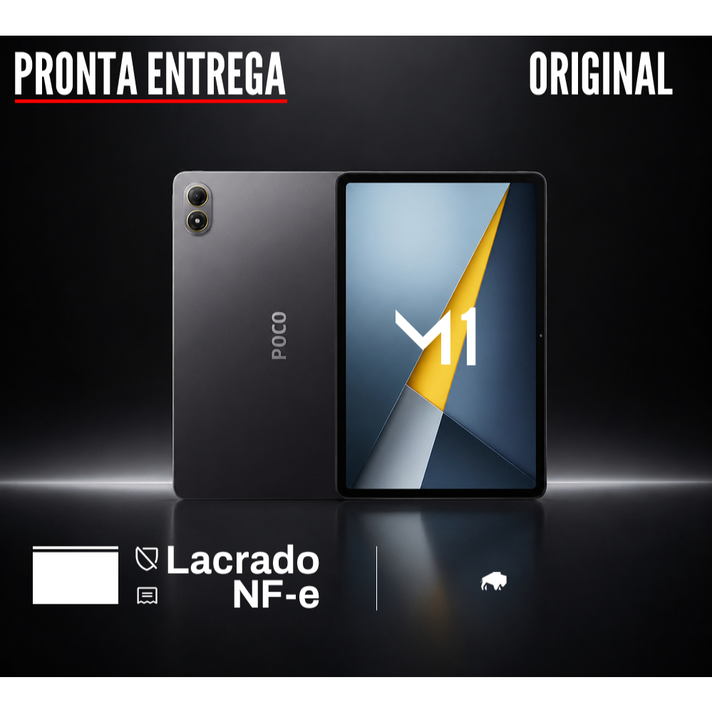 Tablet Xiaomi Poco PAD M1 256GB 8GB RAM tela 12.1 Wi-Fi