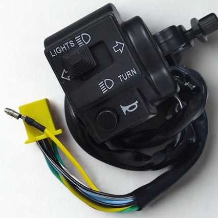 PUNHO LUZ YES 125 ATÉ 2007 INTRUDER 125 ATÉ 2010 INTERRUPTOR ESQUERDO CHAVE LUZ + MANICOTO