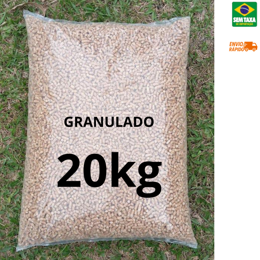 Granulado de Madeira para Gatos Alta absorção