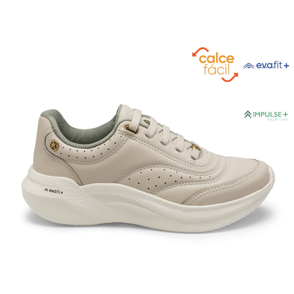Tênis Sapatênis Feminino Kolosh 0561  Original Calce Fácil Leve Confortável Para Trabalhar Dia a Dia