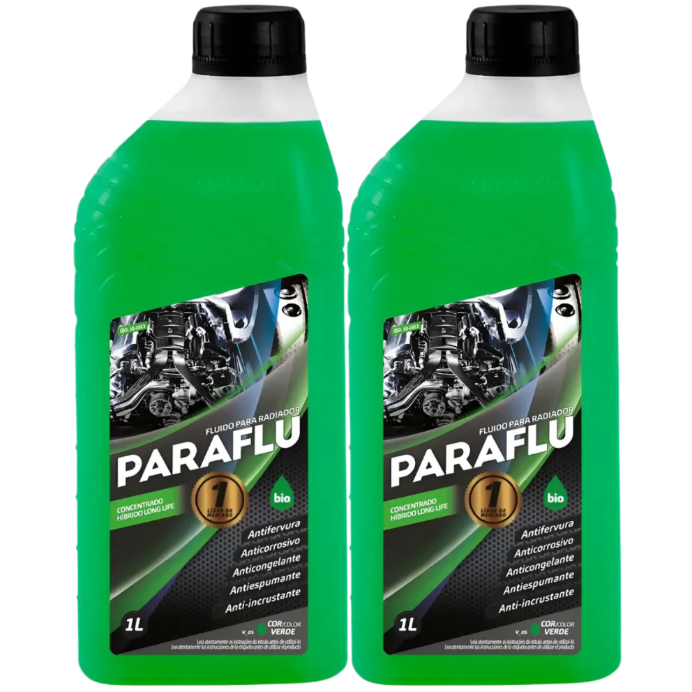 Kit 2 Aditivo para Radiador 10-3013 PARAFLU Concentrado Verde 1L