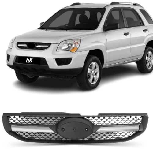 Grade Radiador Sportage Ex/lx 2009 2010 Com Friso Cromado 1ª Linha Novo