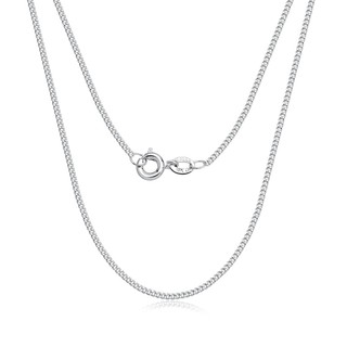 Corrente prata 925 fina 1mm cordão 60cm - prata 925 original