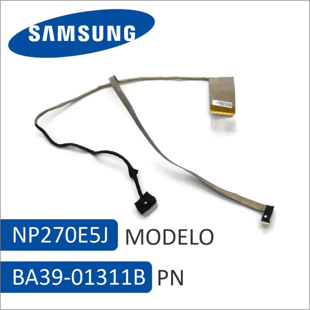 Cabo Flat da Tela Notebook Samsung NP270E5E NP275E5E NP270E5G