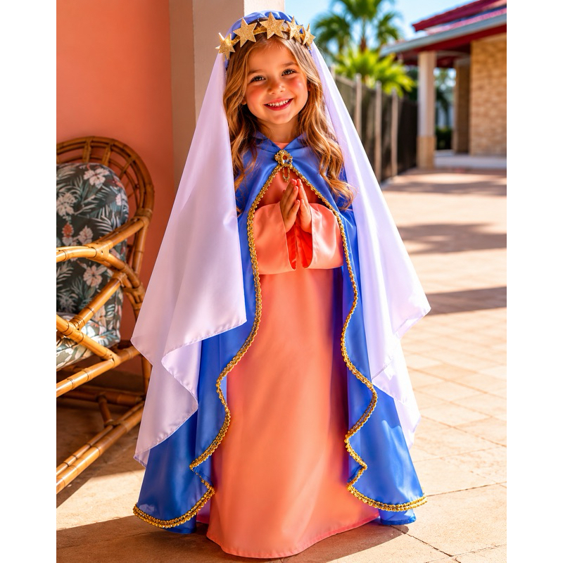 Manto Infantil Nossa Senhora Do Rosário