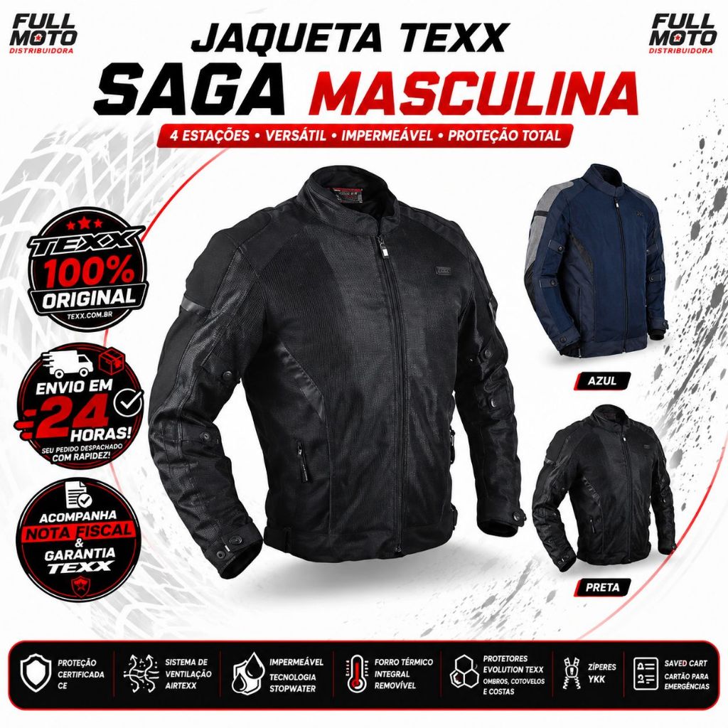 Jaqueta Texx Saga Four Season Verão E Inverno Impermeável