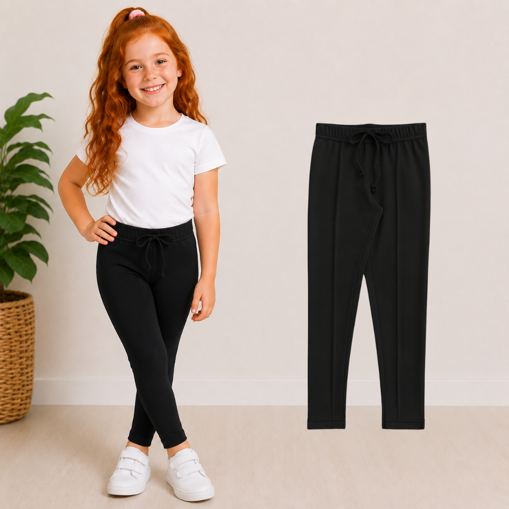 Calça Legging Peluciada Infantil Menina Frio Inverno Quentinha Confortável Básica Escolar Térmica Leg