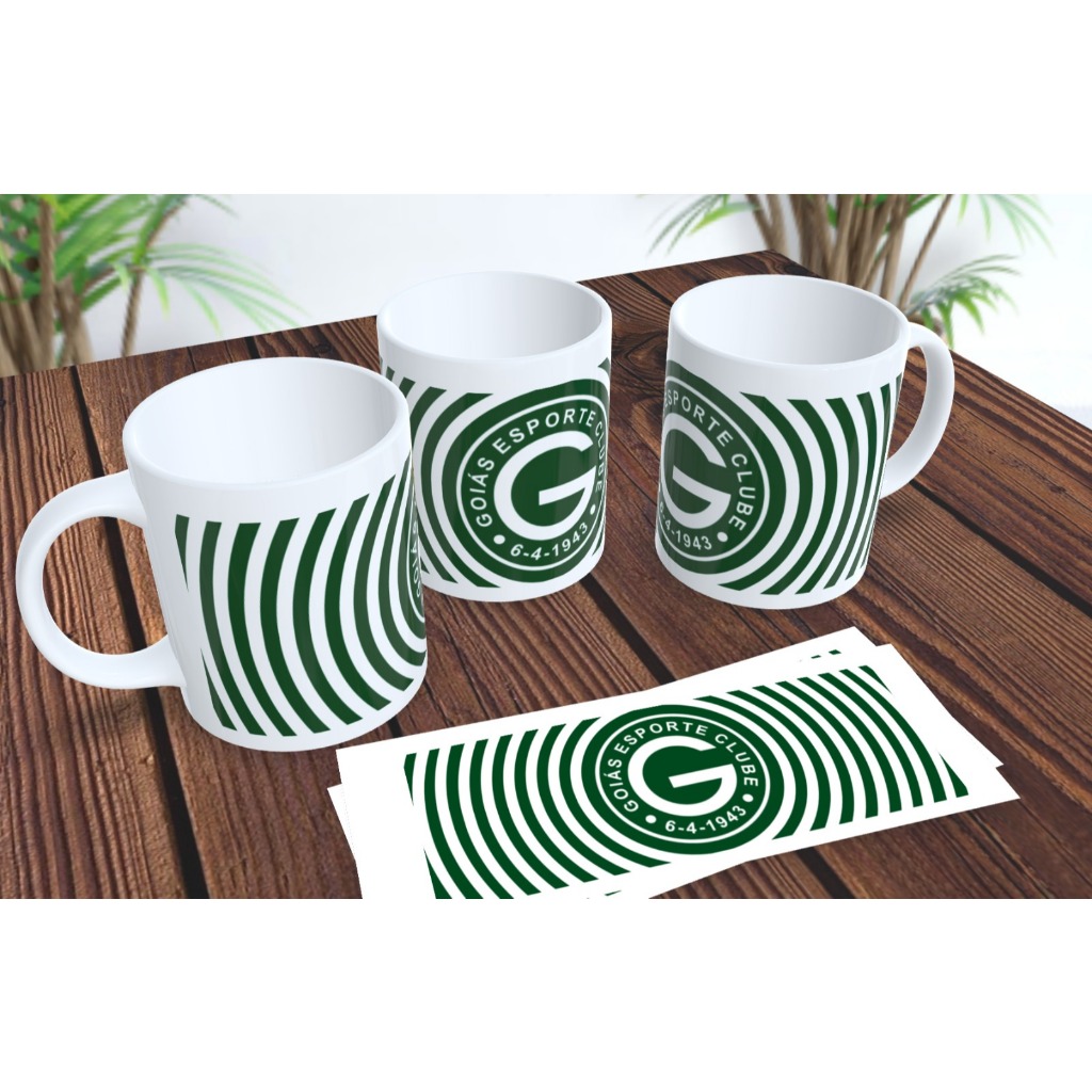 Caneca de Porcelana Goiás Esporte Clube O Esmeraldino 350ml Presente Torcedor Futebol Goiania