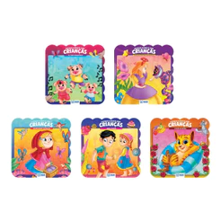 Kit Infantil Histórias que Encantam 5 livros Clássicos para Ler e Sonhar