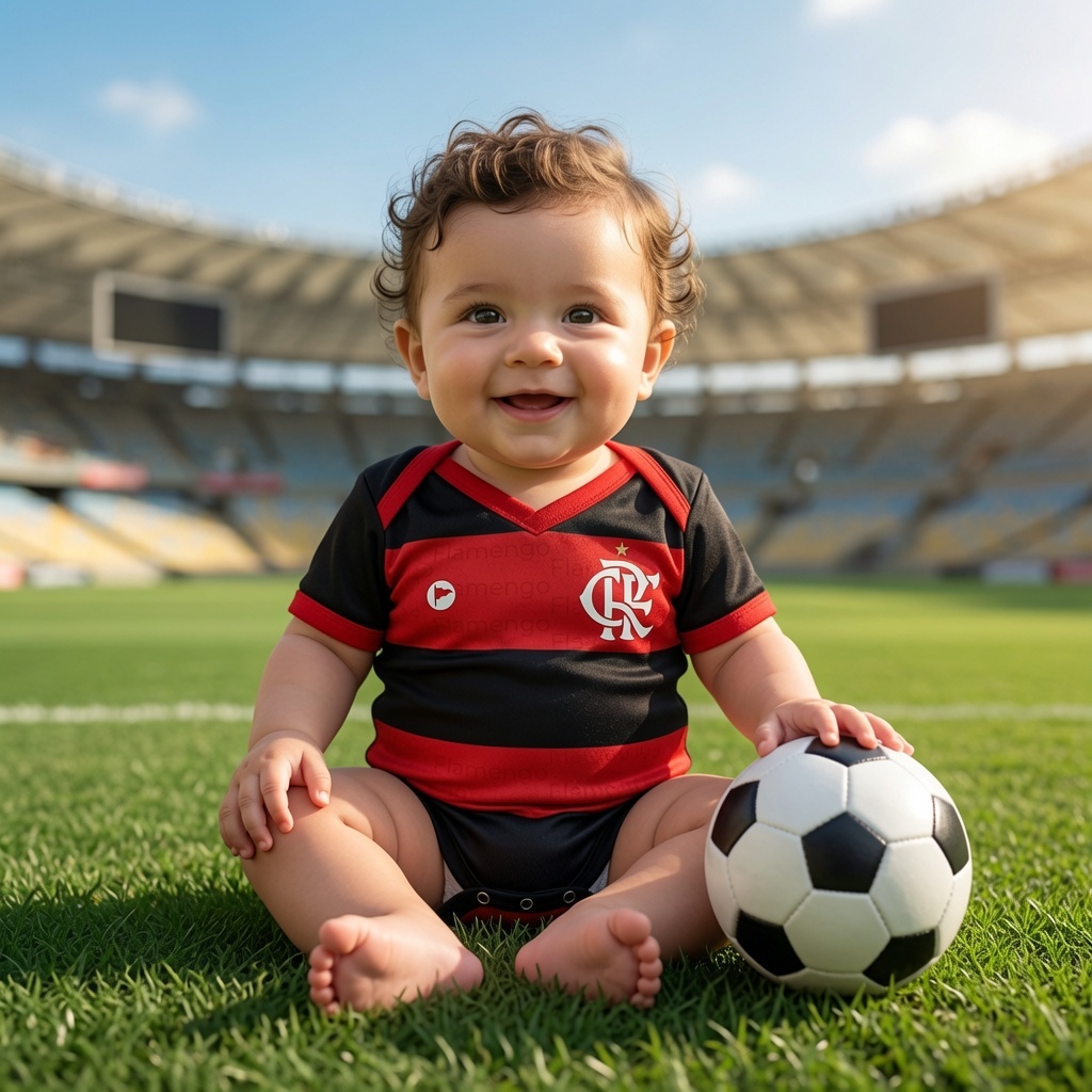 Body Flamengo Premium Oficial Bebê feminino masculino unissex Torcida Baby Produto Licenciado