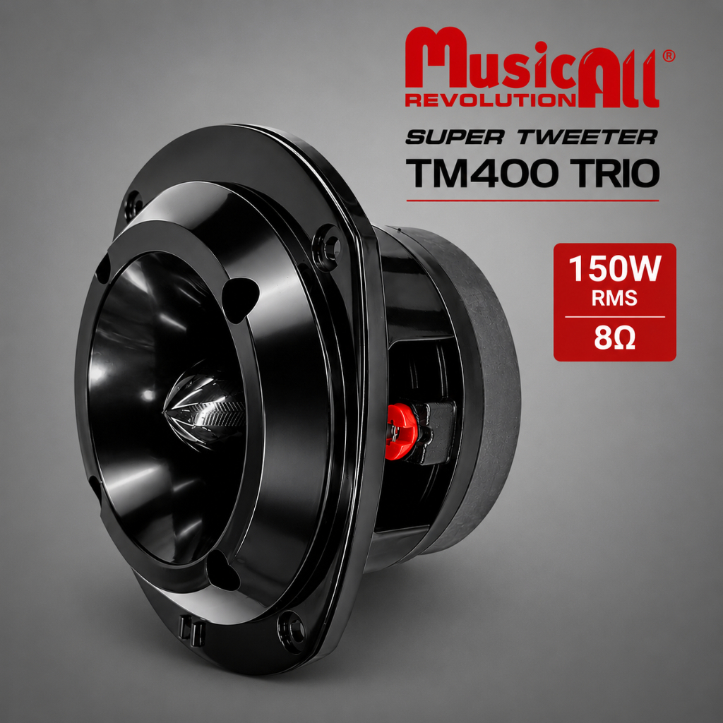Super Tweeter St 450 Trio 150w Rms Musicall Tm400 8ohms 300w Preto Som Automotivo Som Profissional Som Residencial Trio