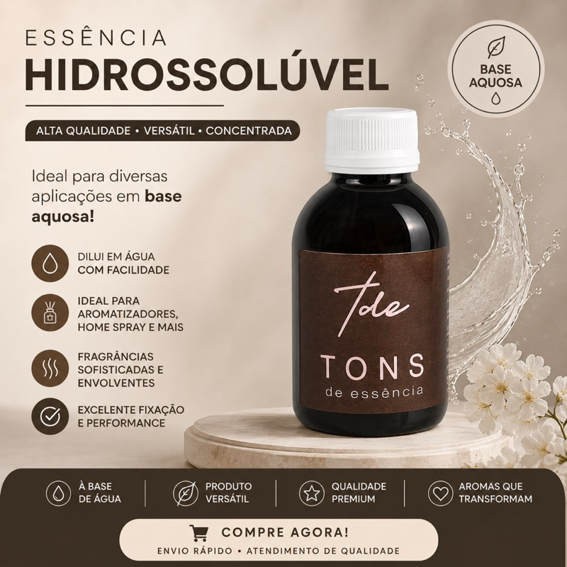 Essência concentrada Hidrossolúvel 100ml