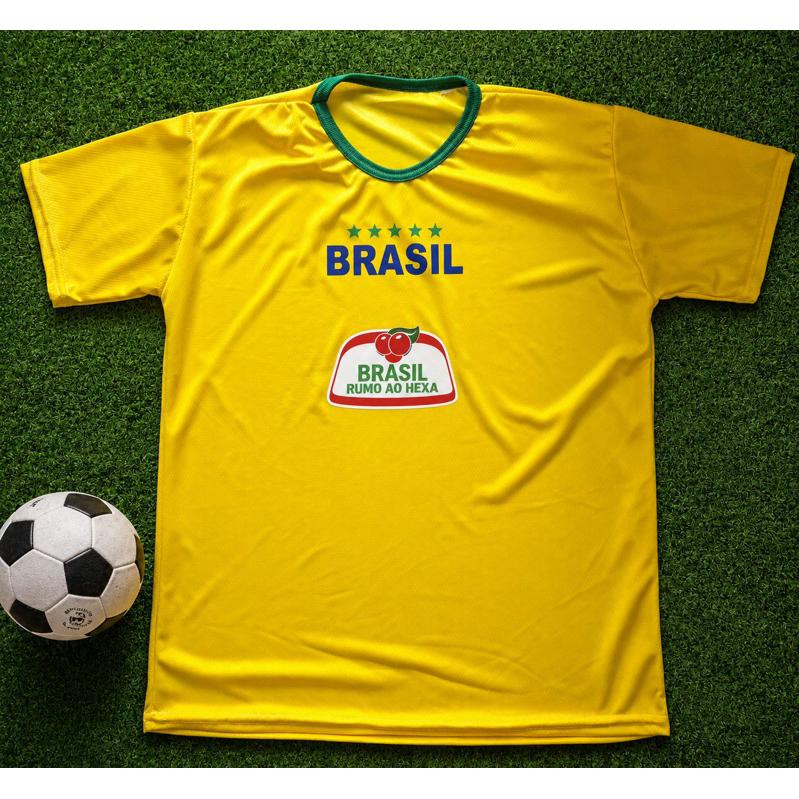 Camisa Camiseta Dry Fit Masculina Brasil Copa Do Mundo