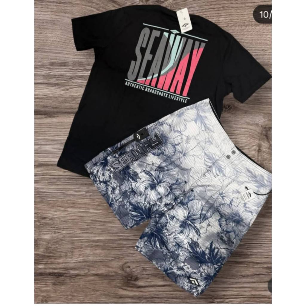 Kit completo camisa + bermuda seaway lançamento