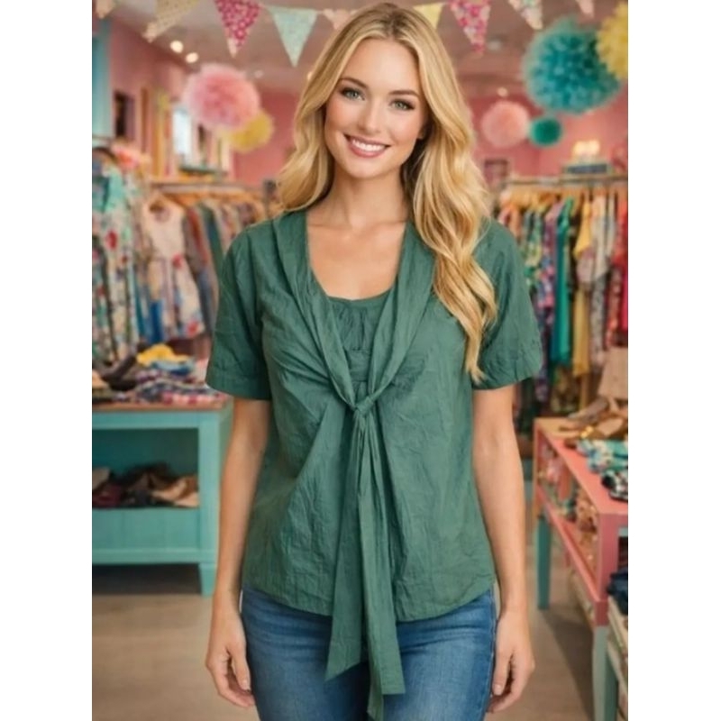 Blusa Maria Valentina Verde - Tam PP/G