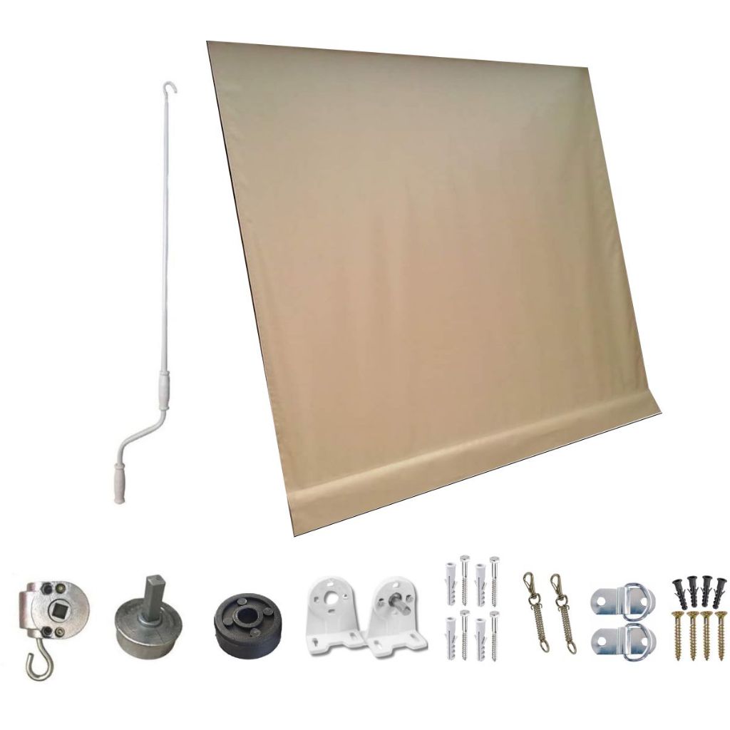 Kit Para Toldo Cortina Retrátil + Lona 2,88x1,53
