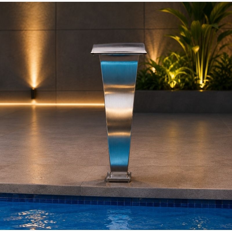 Cascata Naja Media Para Piscinas Inox Escovado 75X23 — imagem 2 de 2