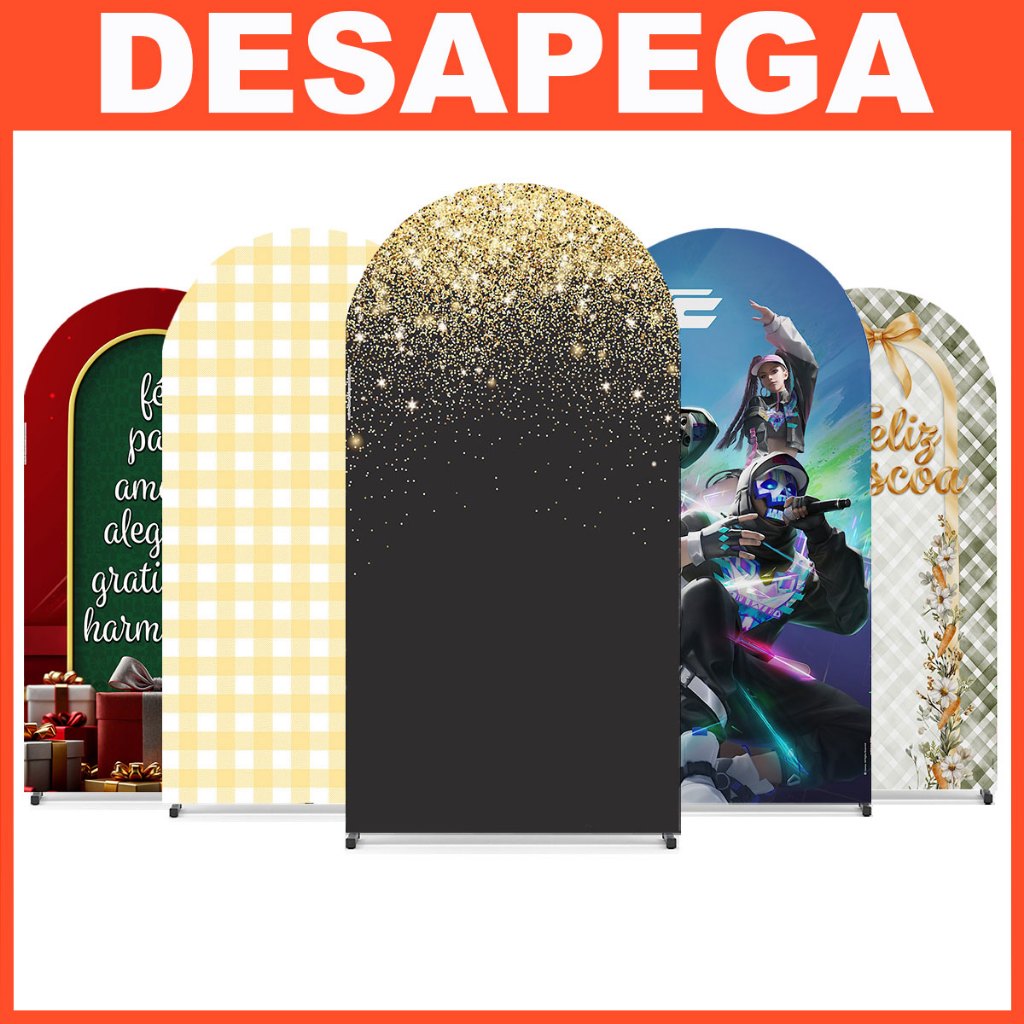 Painel Romano de Festa Vários Modelos Tecido Sublimado Veste Fácil 2x1m - Desapega