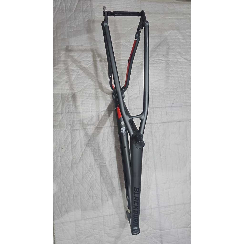 Quadro Caloi BlackBurn Cinza com Vermelho Aro 29 Eixo de 9mm Tamanho G ou 19 Original