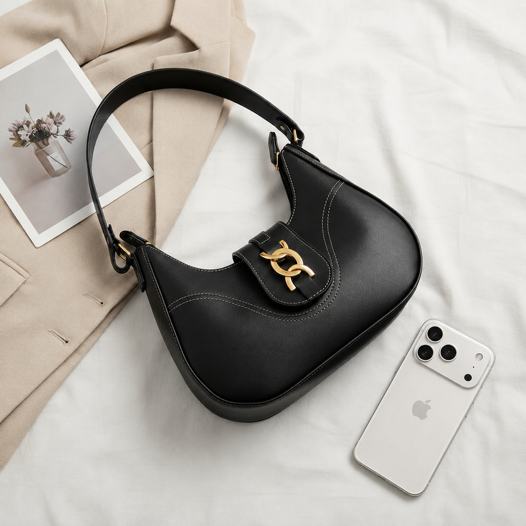 Bolsa Feminina Meia Lua Blogueira Moderna Premium Mais Vendida