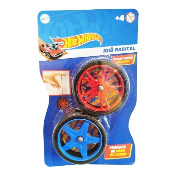 2 Ioiô Radical Hot Wheels - Formato de Roda de Carro (Pack com 2 Unidades)