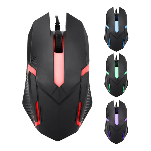 Mouse Gamer Com Fio USB MS11 Sensor Óptico E Iluminação LED RGB